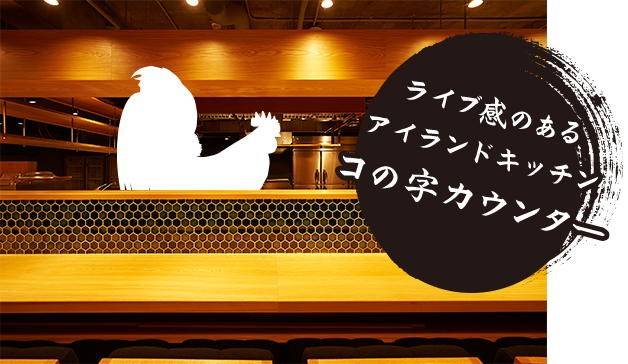 コの字カウンター