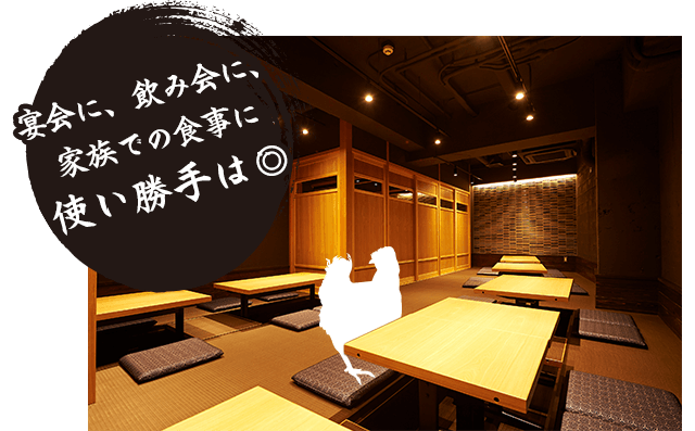 宴会に、飲み会に、家族での食事に