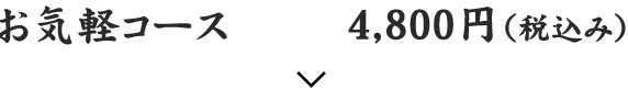 お気軽コース